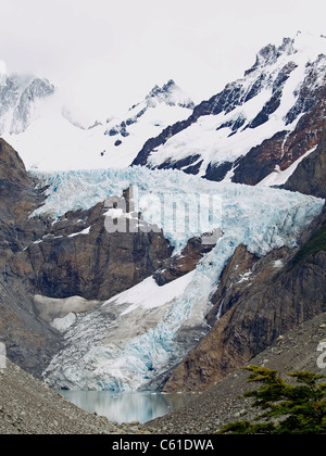 Piedras Blancas Glacier, Mt. Fitzroy, Argentina Stock Photo