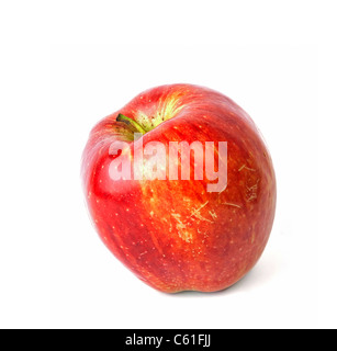 Red apple on white background Stock Photo