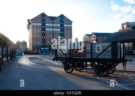 National Waterways Museum, Llanthony  Warehouse, Gloucester Docks, Gloucestershire, UK. Stock Photo