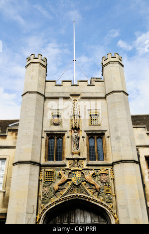 Christs College Gatehouse, Cambridge, England, UK Stock Photo