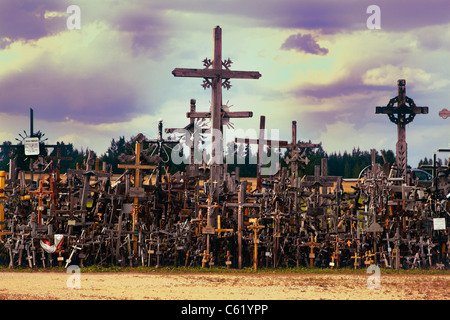 Hill of Crosses, Lithuania Stock Photo