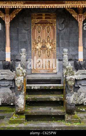 Ornate Balinese Doorway in The Mother Temple or Pura Besakih Temple in Bali, Indonesia Stock Photo