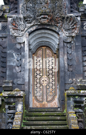 Ornate Doorway in The Mother Temple or Pura Besakih Temple in Bali, Indonesia Stock Photo
