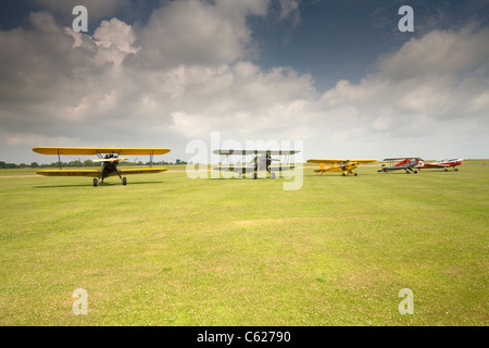 Historic Aircraft at Old Buckenham Air Show, Norfolk, UK Stock Photo
