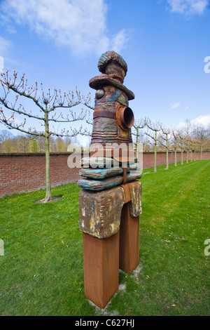 Art statue at Keukenhof Gardens in The Netherlands. Stock Photo