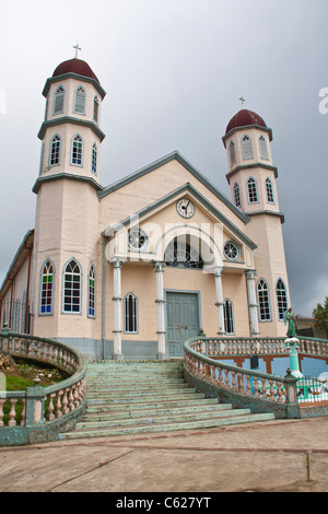 Iglesia de San Rafael - Catholic Church in Zarcero, Costa Rica, constructed in 1895. Stock Photo