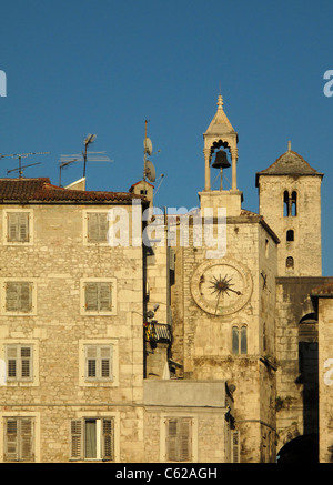 Narodni Trg and Iron Gate, Diocletian's Palace, Split, Croatia Stock Photo