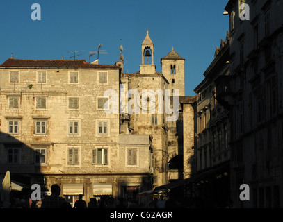 Narodni Trg and Iron Gate, Diocletian's Palace, Split, Croatia Stock Photo