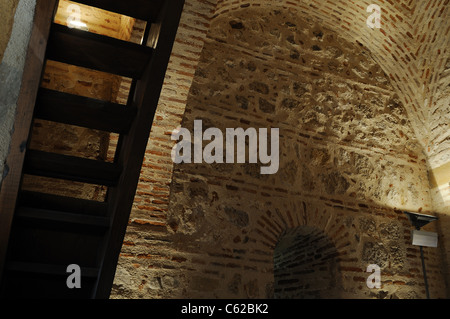 Interior Watchtower belonging to the Wall of ALCALA DE HENARES ( 13 th ) .SPAIN Stock Photo