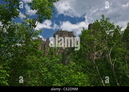 Spearfish Canyon Black Hills South Dakota SD pictures images photos photography sale on alamy from below low angle horizontal in USA US hi-res Stock Photo