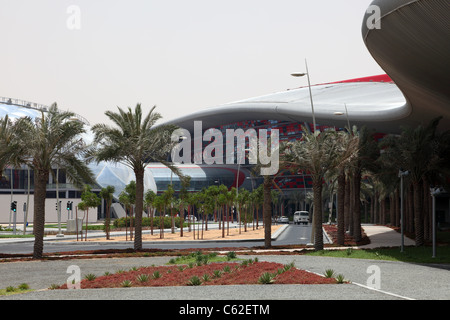 Ferrari World Theme Park in Abu Dhabi, United Arab Emirates Stock Photo