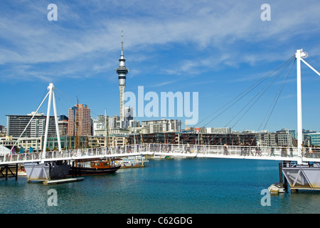 Wynyard Crossing, Wynyard Quarter, Auckland, New Zealand, Wednesday, August 10, 2011. Stock Photo