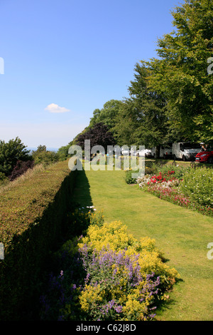 Shaftsbury's Hill top gardens in Dorset Stock Photo