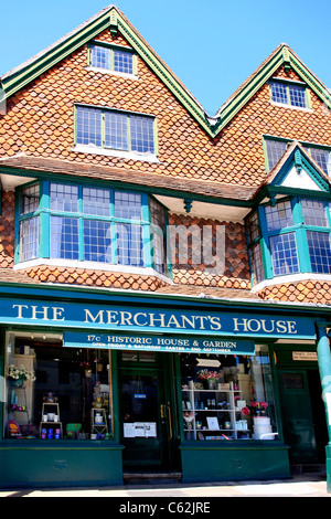 The old Merchants House in Marlborough Town center Wiltshire Stock Photo