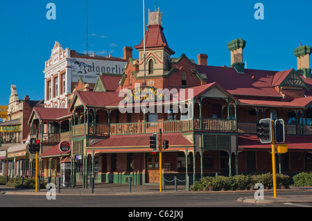 The historic Exchange Hotel in the gold mining town of Kalgoorlie in Western Australia Stock Photo