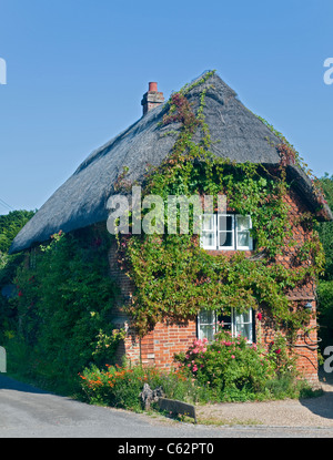 Thatched Cottage at Old Basing, Hampshire, England Stock Photo