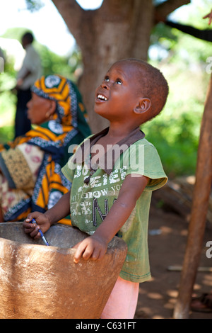 Cute young Kenyan boy Stock Photo