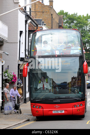 Tourist sightseeing bus, Eton, Berkshire, Britain, UK