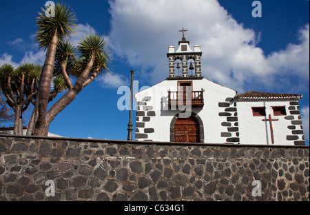 Ermita de la Concepcion, pilgrimage chapel above Santa Cruz, La Palma, Canary islands, Spain, Europe Stock Photo