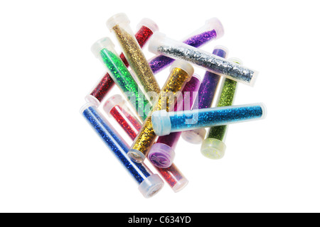 Glitter Tubes Stock Photo