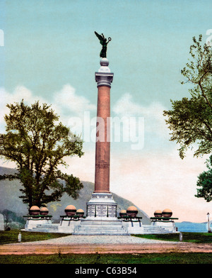 Battle monument, U.S. Military Academy, circa 1901 Stock Photo