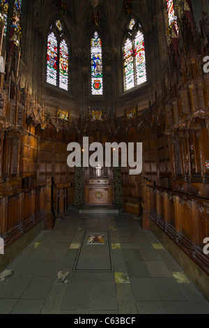 Thistle Chapel interior, St. Giles' Cathedral, Edinburgh Stock Photo
