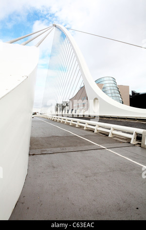 Samuel Beckett Bridge and the Convention Centre Dublin Ireland