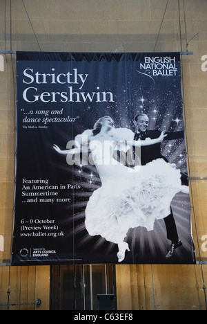 poster advertising National Ballet performance in Oxford Stock Photo