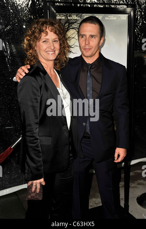 Melissa Leo, Sam Rockwell at arrivals for CONVICTION Premiere, Samuel Goldwyn Theater at AMPAS, Beverly Hills, CA October 5, 2010. Photo By: Robert Kenney/Everett Collection Stock Photo