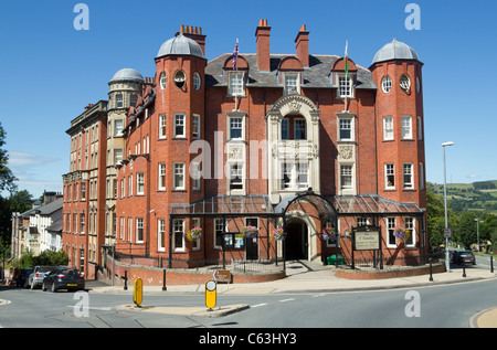 Y Gwalia (The Gwalia), a Powys County Council Radnoshire offices building in Llandrindod Wells, Wales UK. Stock Photo