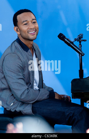 John Legend on stage for Good Morning America GMA Concert Series with ...