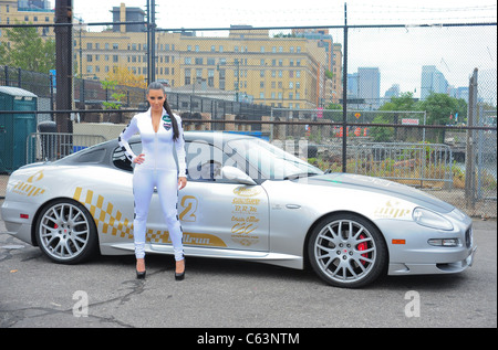 Kim Kardashian at a public appearance for The AMP Energy Bullrun Cross-Country Car Rally, Pier 54, New York, NY July 10, 2010. Photo By: Gregorio T. Binuya/Everett Collection Stock Photo