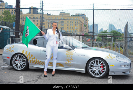 Kim Kardashian at a public appearance for The AMP Energy Bullrun Cross-Country Car Rally, Pier 54, New York, NY July 10, 2010. Photo By: Gregorio T. Binuya/Everett Collection Stock Photo