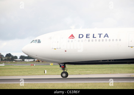 Delta Airbus 330 at Dublin Airport Stock Photo