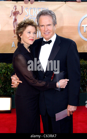 Annette Bening, Warren Beatty at arrivals for 11th Annual Screen Actors Guild (SAG) Awards, Shrine Auditorium, Los Angeles, CA, Stock Photo