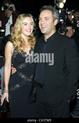 Kate Winslet, Husband Sam Mendes at arrivals for JARHEAD Premiere by Universal Pictures, The Ziegfeld Theatre, New York, NY, October 30, 2005. Photo by: Gregorio Binuya/Everett Collection Stock Photo