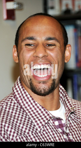 Hank Baskett at in-store appearance for Kendra Wilkinson 'Sliding Into Home' Book Signing, Borders Book Store at Columbus Circle, New York, NY July 6, 2010. Photo By: Desiree Navarro/Everett Collection Stock Photo