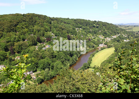 The town of Symonds Yat West, Herefordshire, viewed from Symonds Yat ...