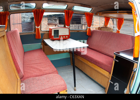 Classic VW Volkswagen Spit Screen 21 window camper van bus Stock Photo ...