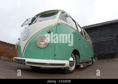 Classic VW Volkswagen Spit Screen 21 window camper van interior seats ...