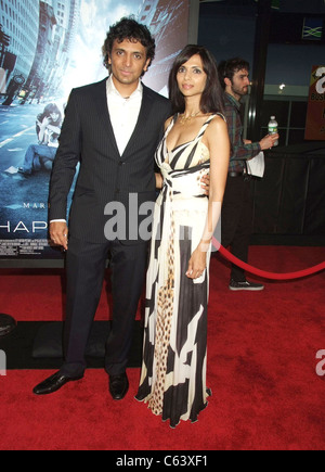 M. Night Shyamalan, Bhabna Shyamalan arrivals for THE HAPPENING Premiere, The Ziegfeld Theatre, New York, NY, June 10, 2008. Photo by: Rob Rich/Everett Collection Stock Photo