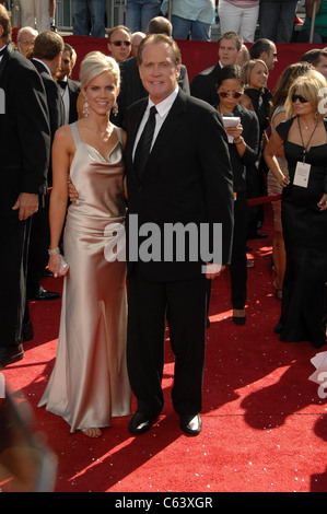 Faith Majors, Lee Majors at arrivals for 2008 Primetime Emmy Awards - ARRIVALS, Nokia Theatre, Los Angeles, CA, September 21, 2008. Photo by: Dee Cercone/Everett Collection Stock Photo