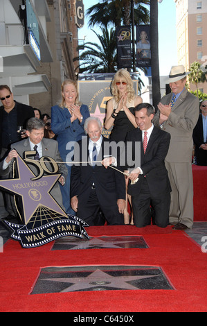 Leron Gubler, Diane Ladd, Bruce Dern, Laura Dern, Eric Garcetti, Sam Smith at the induction ceremony for Stars on The Hollywood Stock Photo