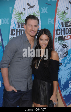 Channing Tatum, Jenna Dewan at arrivals for Teen Choice Awards 2010 - ARRIVALS, Gibson Amphitheatre, Los Angeles, CA August 8, 2010. Photo By: Michael Germana/Everett Collection Stock Photo