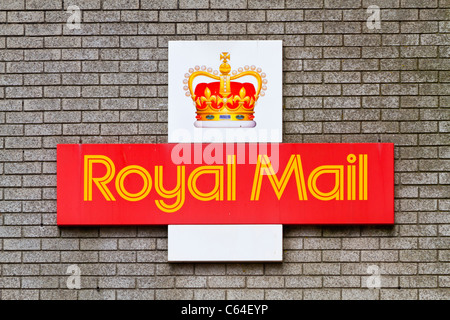 Royal Mail sign on a wall Stock Photo