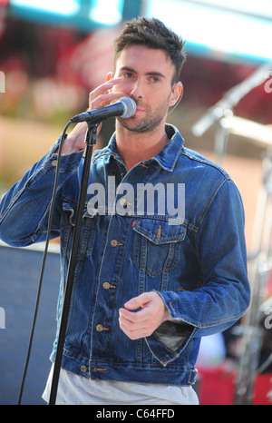 Adam Levine on stage for NBC Today Show Concert with Maroon 5, Rockefeller Plaza, New York, NY July 2, 2010. Photo By: Gregorio Stock Photo