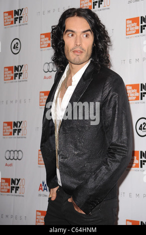 Russell Brand at arrivals for 48th New York Film Festival Centerpiece Premiere of THE TEMPEST, Alice Tully Hall at Lincoln Center, New York, NY October 2, 2010. Photo By: Kristin Callahan/Everett Collection Stock Photo