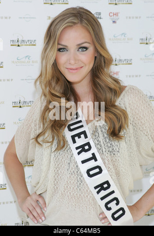 Mariana Paola Vicente (Miss Puerto Rico) at a public appearance for Miss Universe Official Swimsuit Poster Photoshoot, Mandalay Stock Photo