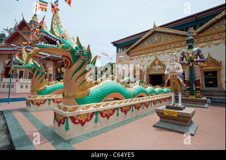 Wat Chayamangkalaram, Thai Buddhist Temple in George Town, Penang, Malaysia Stock Photo