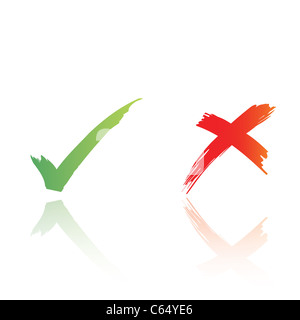 Approval, voting yes, checklist or correct answer concepts. Blue check ...
